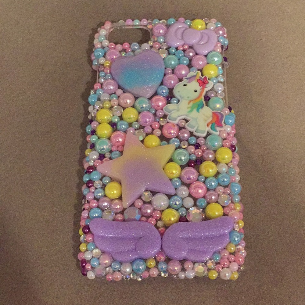 Bedazzled iPhone 7/8 unicorn phone case